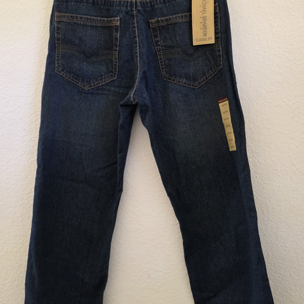 Michael Brandon Dark Blue Relaxed Jeans